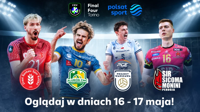 Polsat Sport 1 i Super Polsat pokażą turniej Final 4 siatkarskiej Ligi Mistrzów