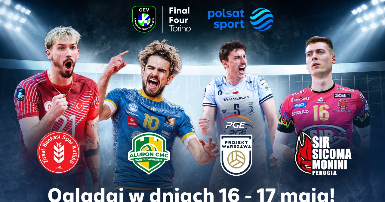 Polsat Sport 1 i Super Polsat pokażą turniej Final 4 siatkarskiej Ligi Mistrzów