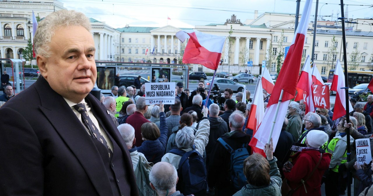 Policja u Sakiewicza. Nowy komunikat, opozycja wrze, jest demonstracja