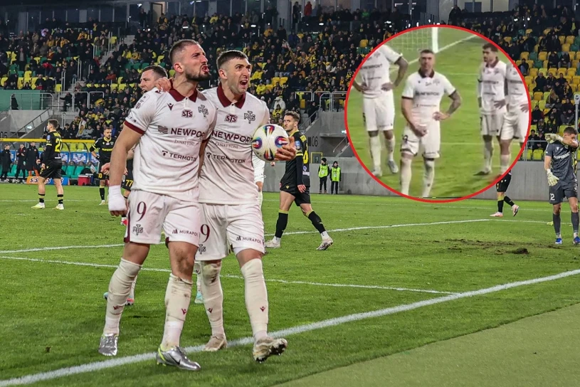 Sceny po meczu Ekstraklasy. Piłkarz Widzewa nie wytrzymał. Jest nagranie