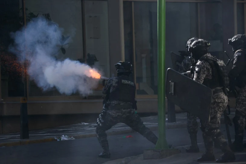Zamieszki w Boliwii. Służby użyły gazu łzawiącego, zatrzymano 57 osób