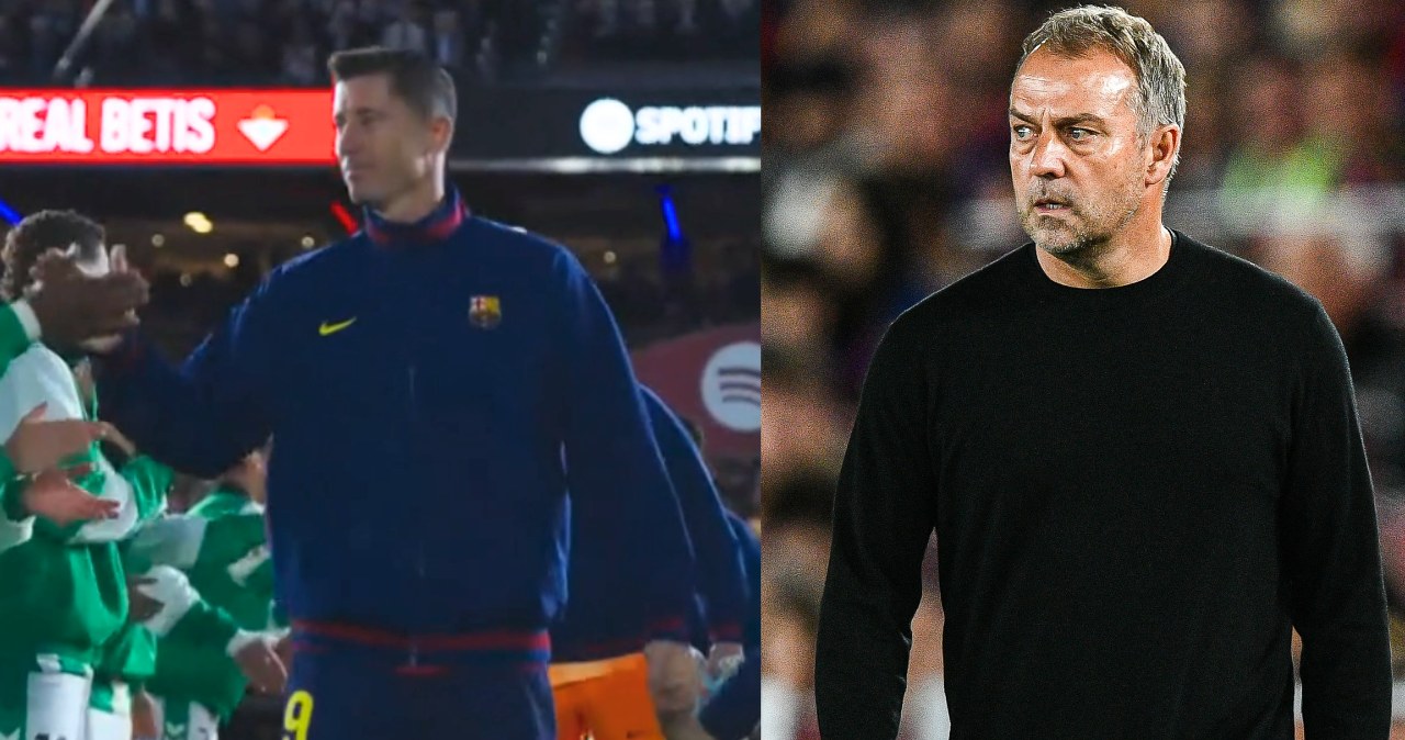 Lewandowski na Camp Nou. Tak potraktował go Flick. Niemiec ujawnia powód
