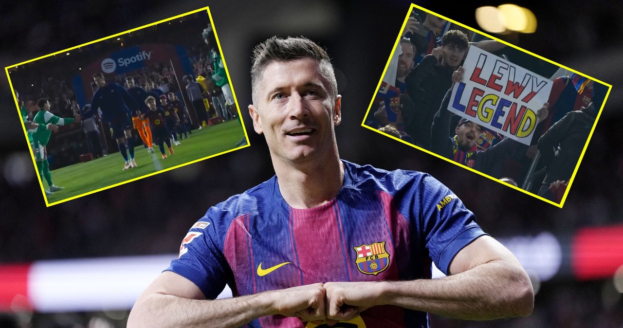 Piękne obrazki przed meczem. Tak Barcelona żegna Roberta Lewandowskiego