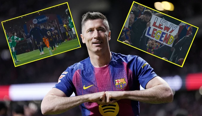 Piękne obrazki przed meczem. Tak Barcelona żegna Roberta Lewandowskiego