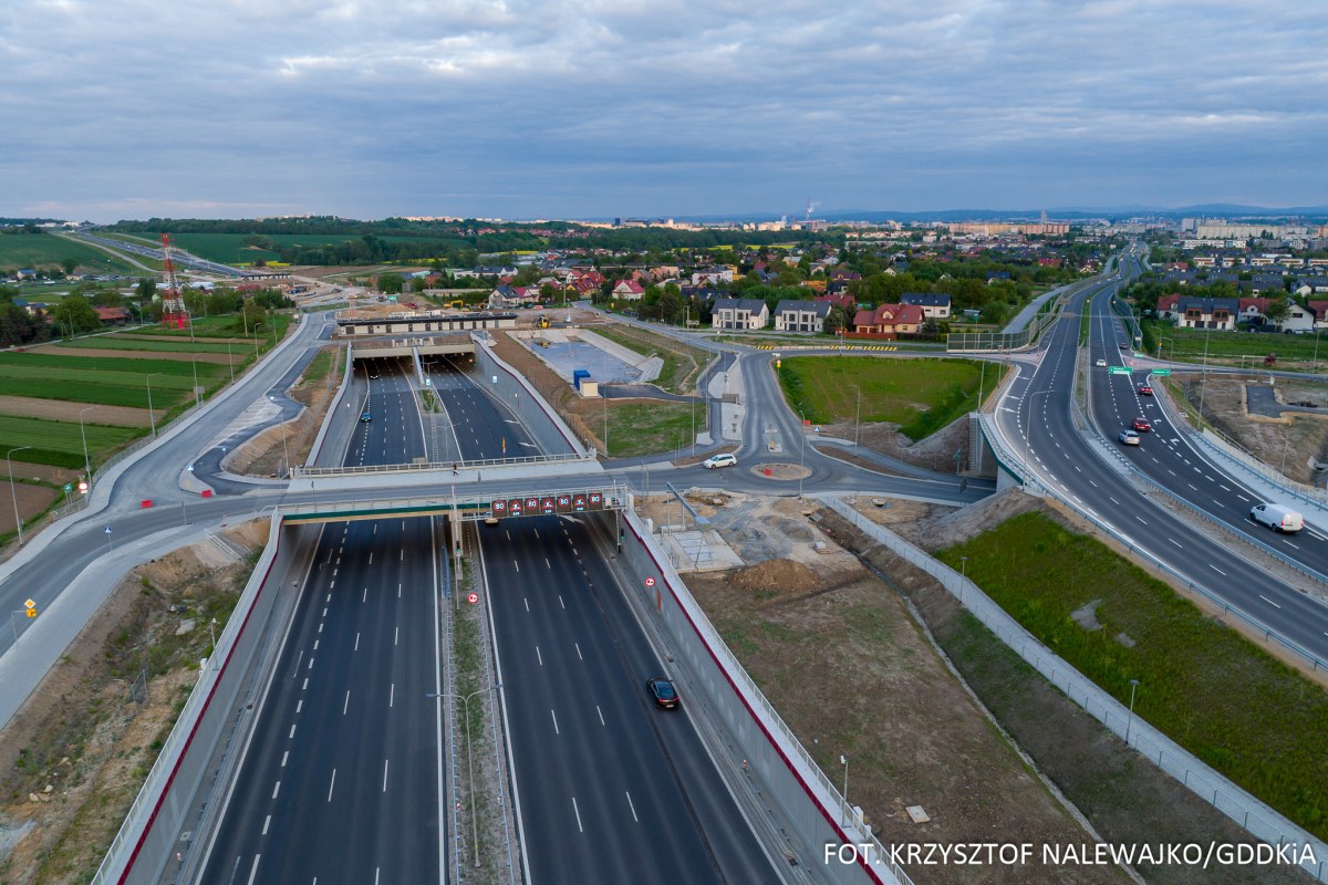 Utrudnienia na Północnej Obwodnicy Krakowa. W tych godzinach tunele będą nieprzejezdne