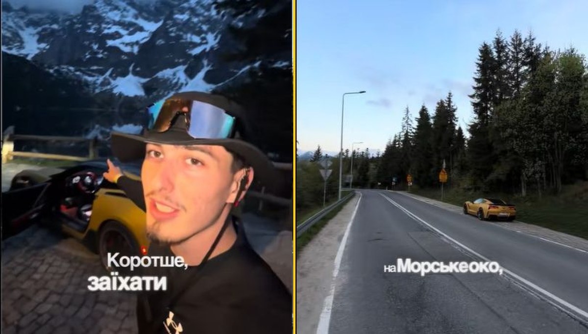 Wjechał sportową Corvettą pod samo Morskie Oko. Kara? Internauci oburzeni
