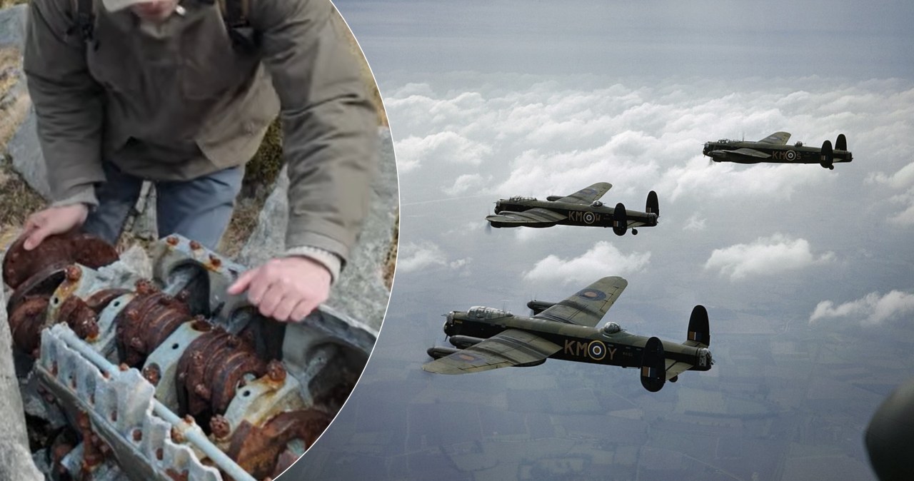 Znalazł legendarne silniki Rolls-Royce Merlin z rozbitego Lancastera