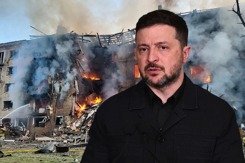 Wielu rannych, setki zniszczonych domów. Zełenski podsumował ataki na Kijów