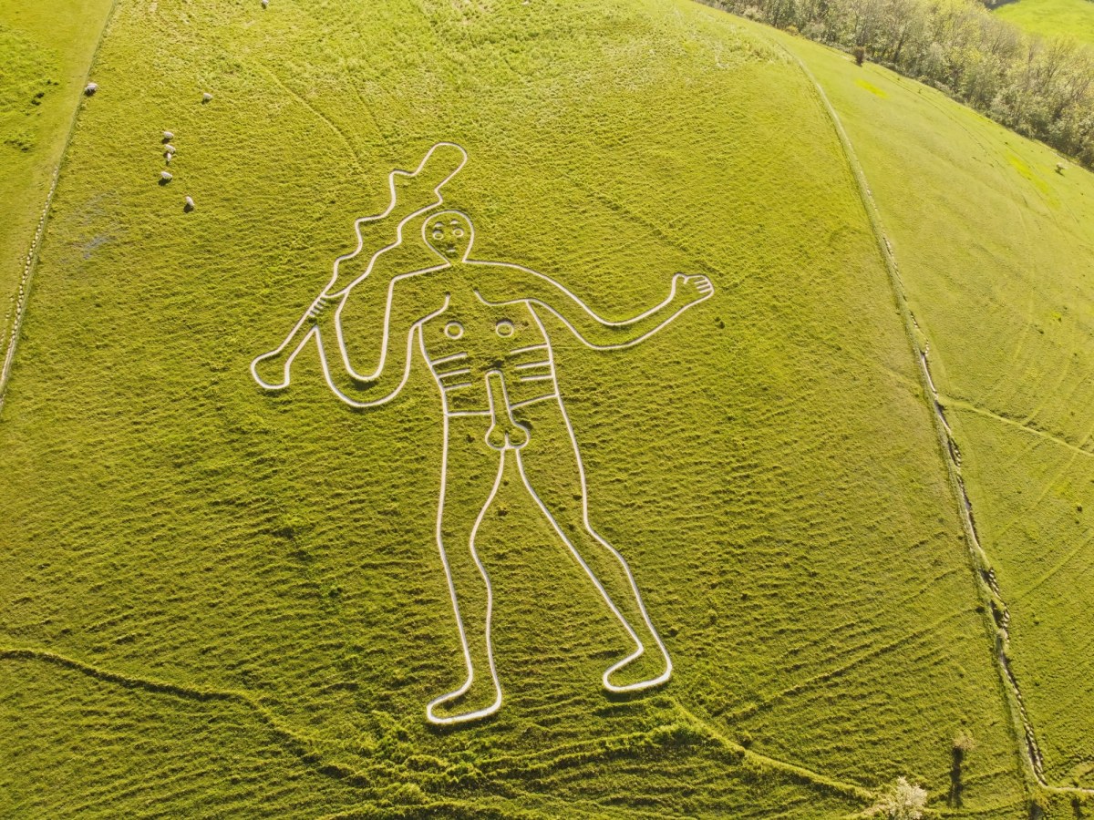 Gigant z Cerne Abbas odzyska blask. To "najbardziej nieprzyzwoita" kredowa figura Wysp