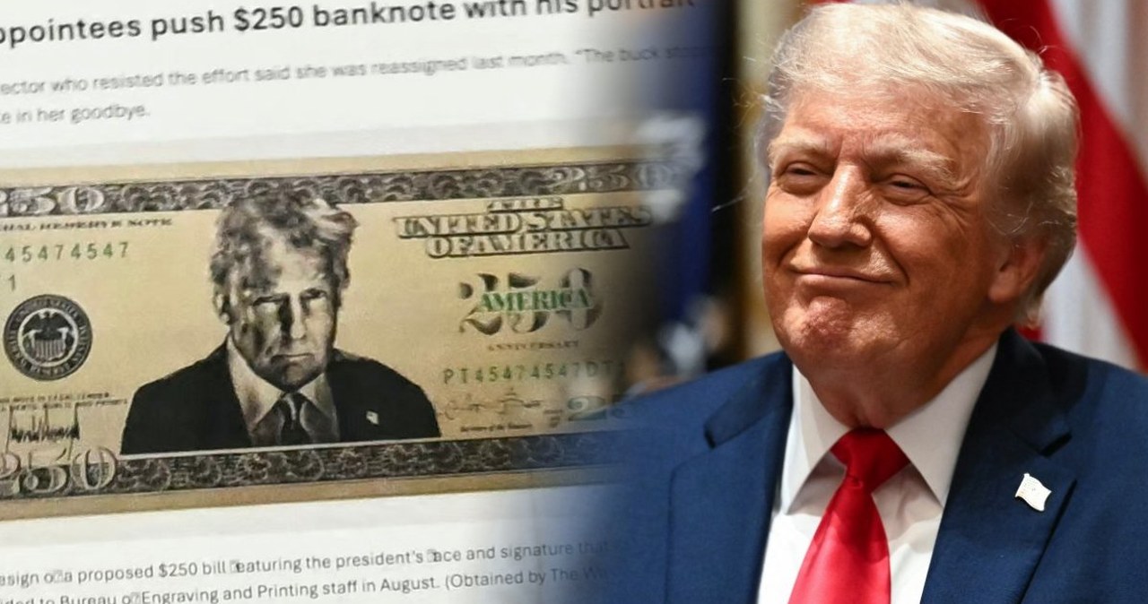 USA pracują nad banknotem z wizerunkiem Trumpa. Pojawił się jednak problem USA pracują nad banknotem z wizerunkiem Trumpa. Pojawił się jednak problem