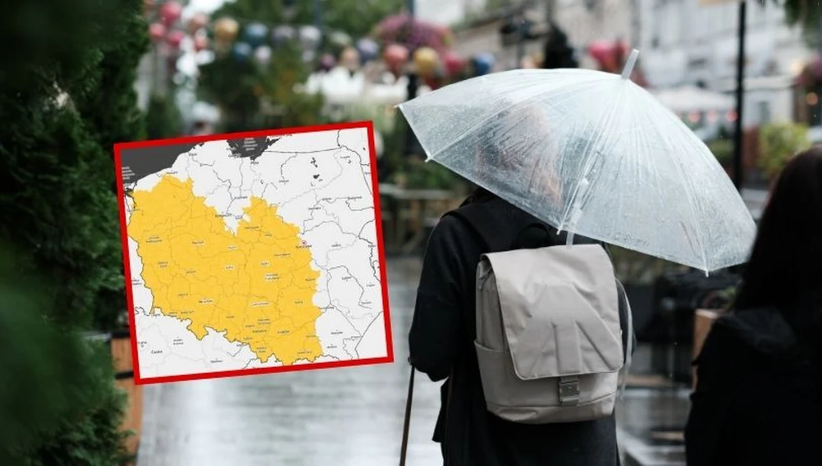 ​Instytut Meteorologii i Gospodarki Wodnej wydał ostrzeżenia I stopnia przed burzami dla 11 województw w zachodniej i centralnej części Polski. Zaczną obowiązywać od godz. 8 i mogą się utrzymać do 20 w sobotę. Prognozowane są silne opady deszczu oraz wiatr do 70 km/h - lokalnie także grad.