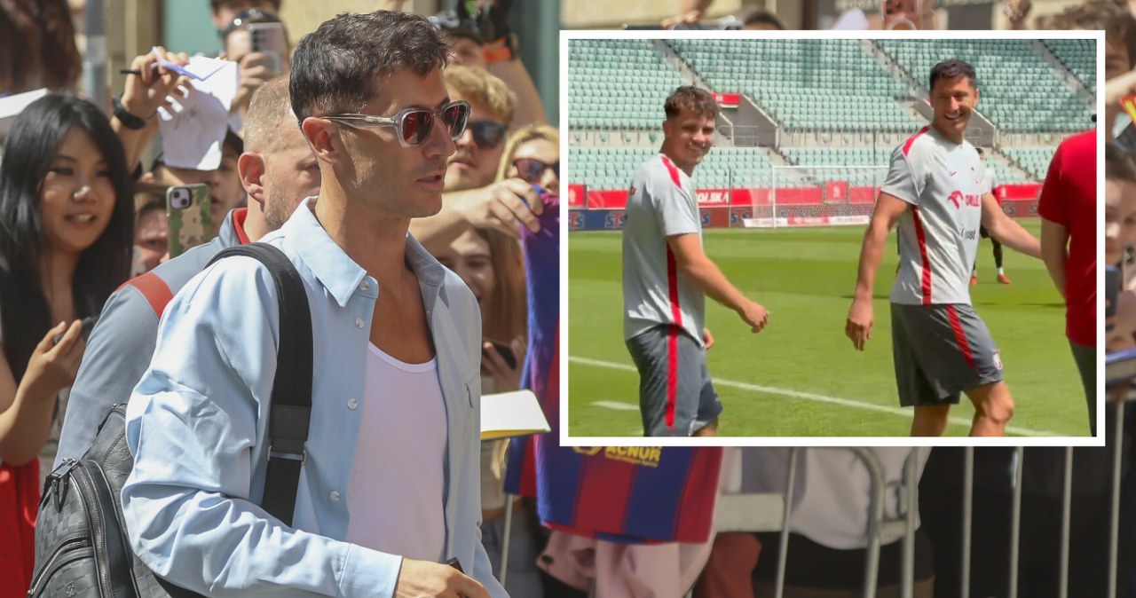 Niespodziewany gość na treningu kadry. Oto jak zareagował Lewandowski