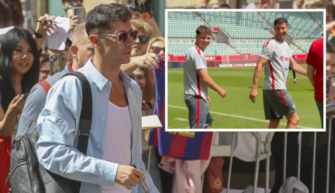 Niespodziewany gość na treningu kadry. Oto jak zareagował Lewandowski