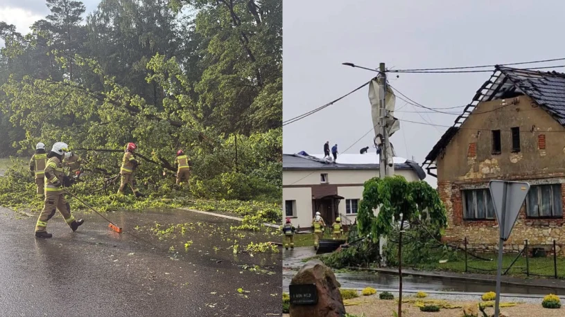 Torn roofs, fallen trees. The storm devastated Opole region
