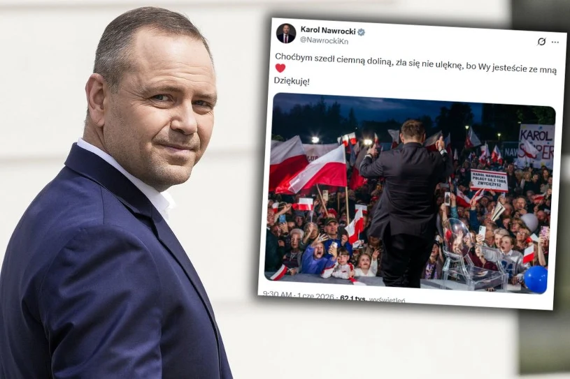 Rok od wyboru Nawrockiego na prezydenta. Zamieścił krótki wpis