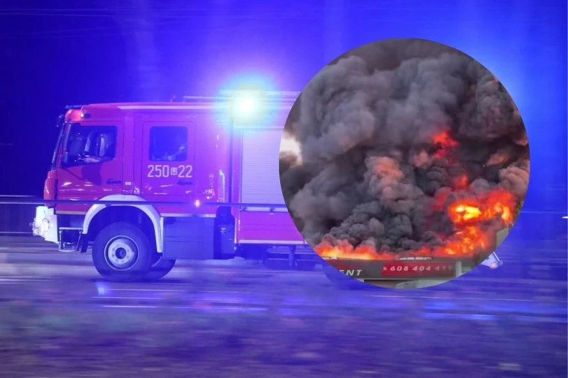Ogromny pożar hali w Płocku. Na miejscu kilkadziesiąt zastępów straży