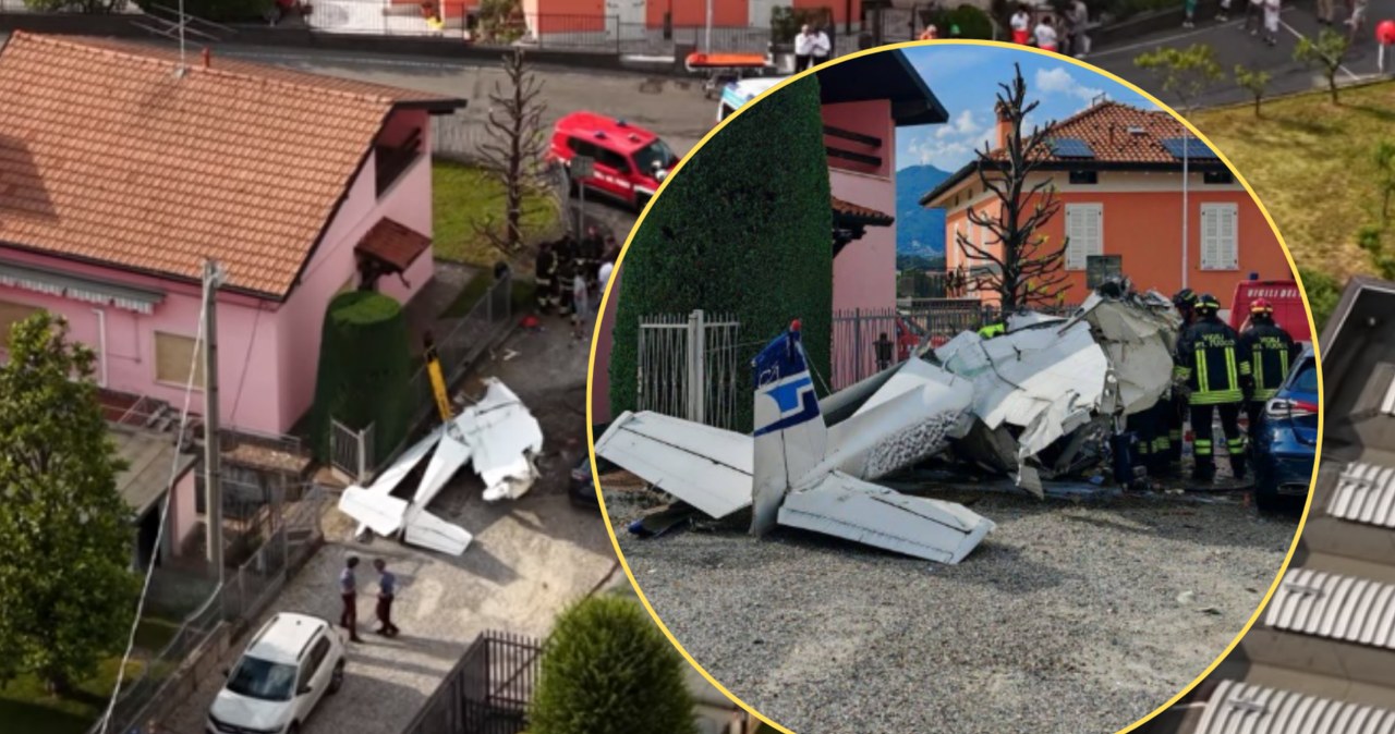 Awionetka runęła z wysokości. Katastrofa lotnicza na włoskiej ziemi