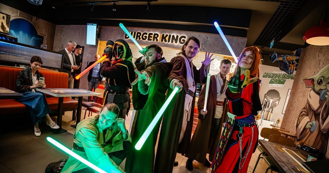 Star Wars na Dworcu Głównym w Krakowie. Promocja Burger King