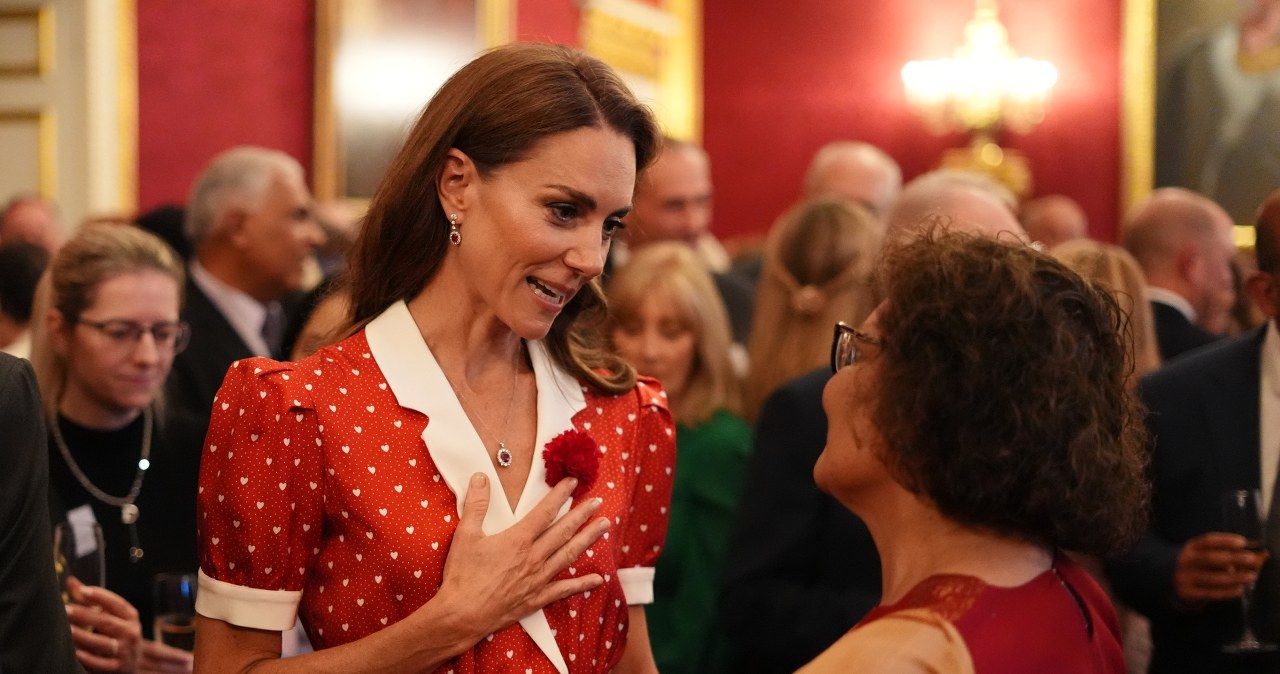 Księżna Kate zachwyciła w sukience w serca. Wyjątkowe wystąpienie u boku króla Karola III