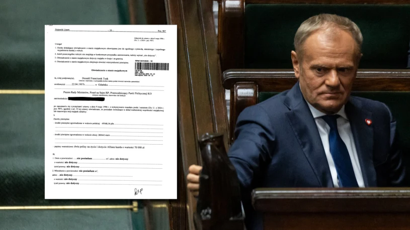 Nowe oświadczenie majątkowe Tuska. Z konta premiera zniknęły setki tysięcy