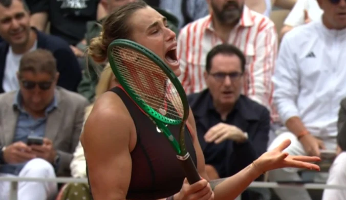 Sabalenka wpadła w furię. Kibice w Paryżu zareagowali natychmiastowo