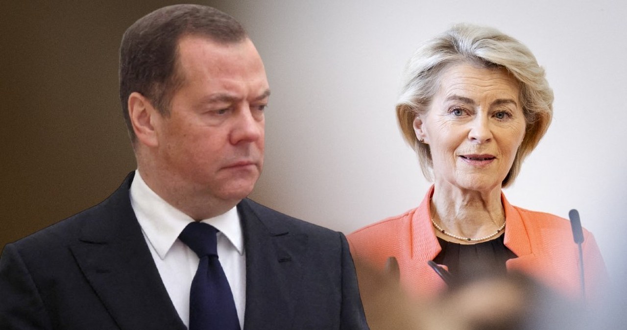 Miedwiediew nie przebierał w słowach. Werbalny atak na von der Leyen