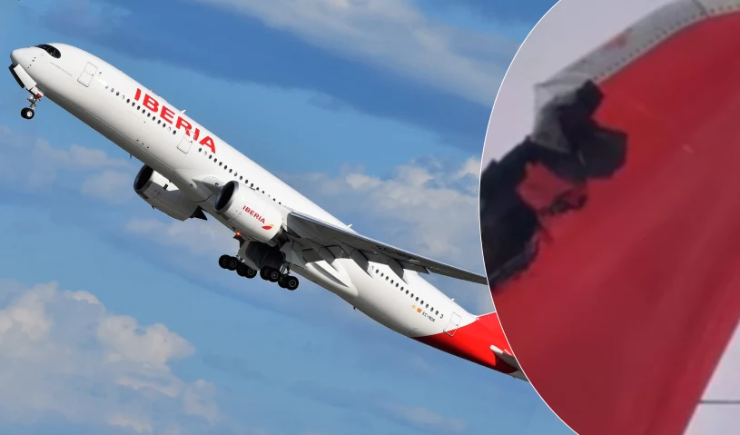 To miało być pożegnanie z pompą. Airbus A350-900 uszkodzony