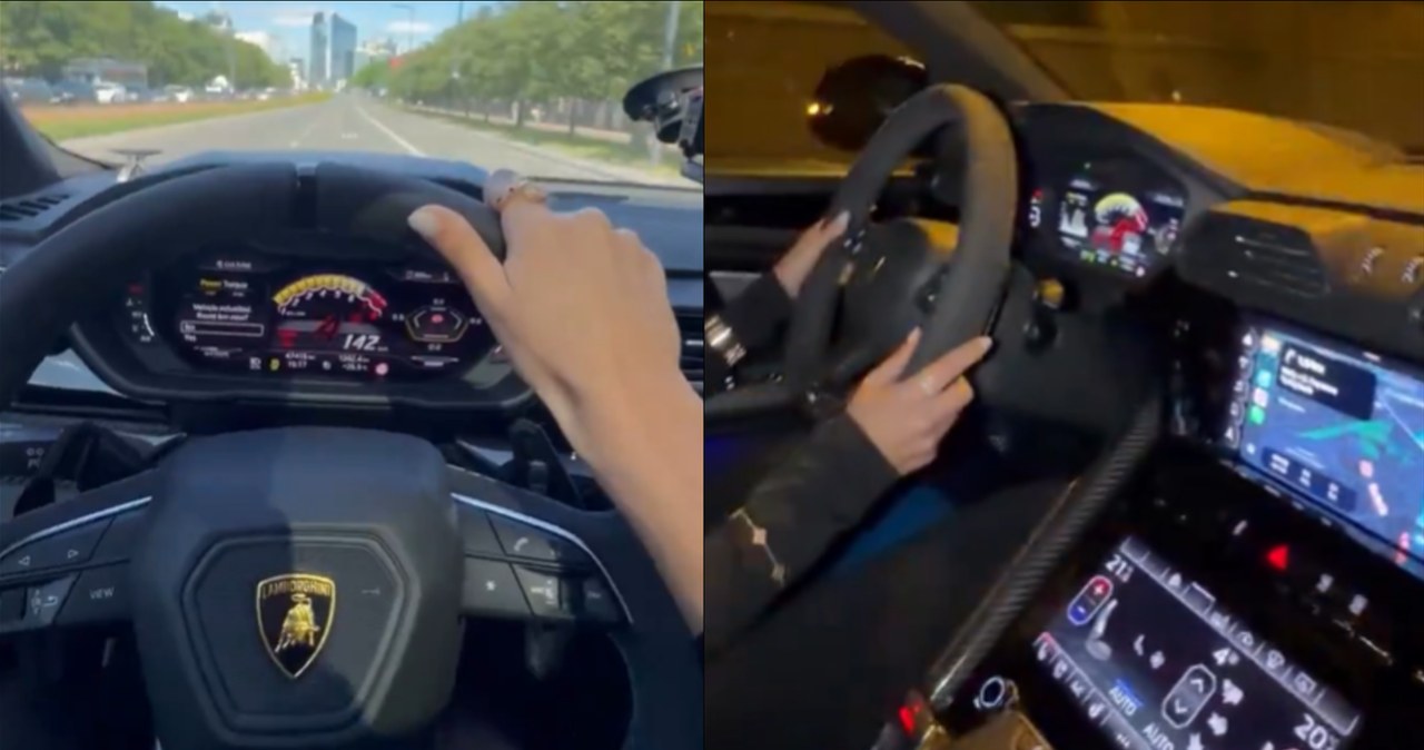 Ukraińska modelka szalała Lamborghini po Warszawie. Czeka ją surowa kara?