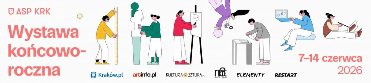 Wystawa końcoworoczna studentów Akademii Sztuk Pięknych w Krakowie - masowe, wielogatunkowe, multimedialne wydarzenie artystyczne - odbywa się w szczególnym czasie. 