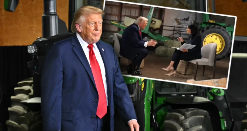 Wściekły Trump zerwał mikrofon podczas wywiadu. Padło niewyg