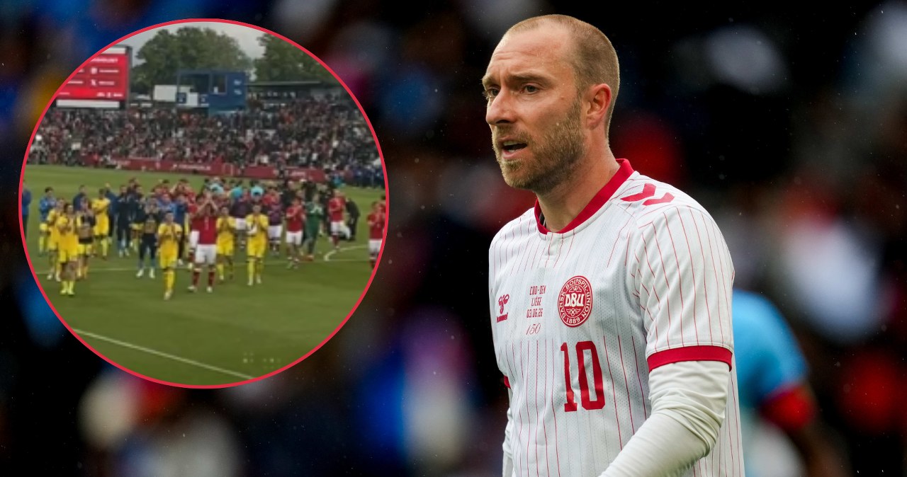 Dramat Eriksena. Mecz zakończony po 75 minutach. Sceny chwytające za serce