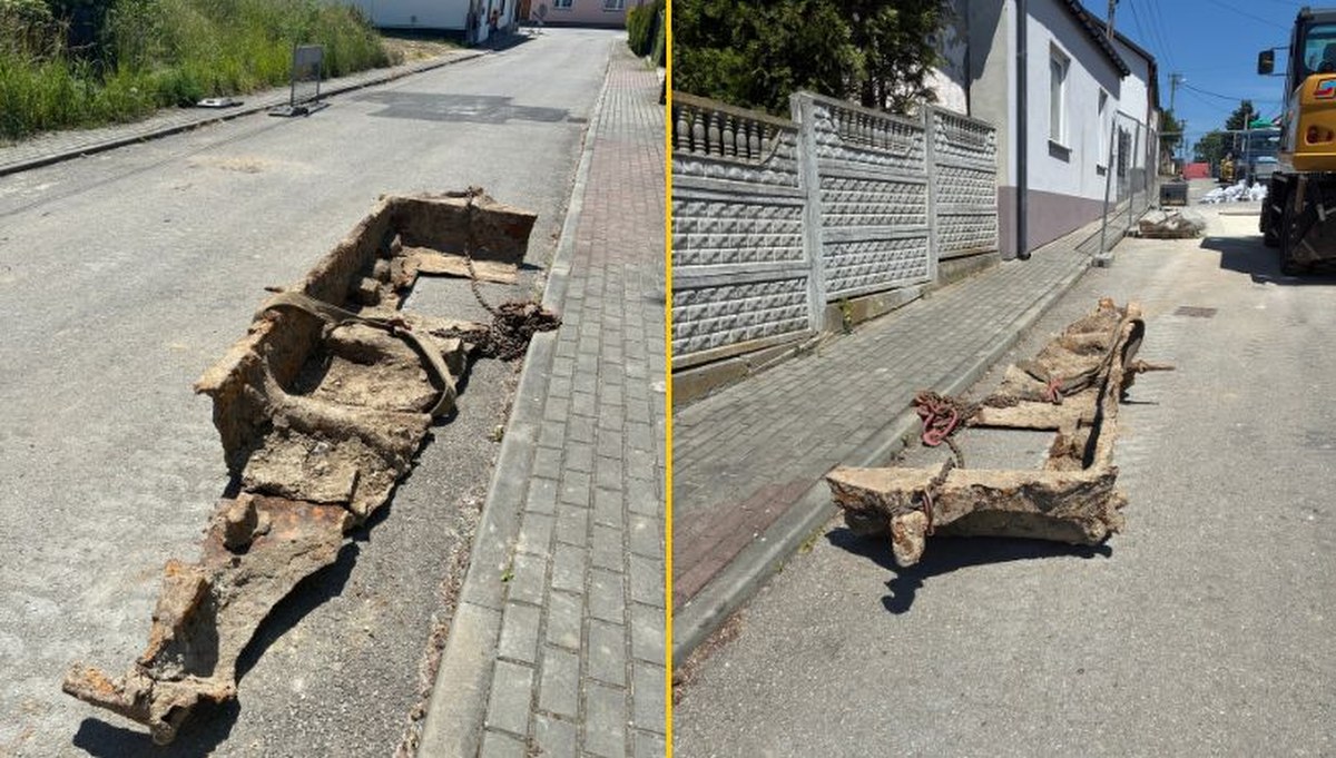 Sensacyjne znalezisko w Małopolsce. Unikat z II wojny światowej leżał głęboko pod ulicą