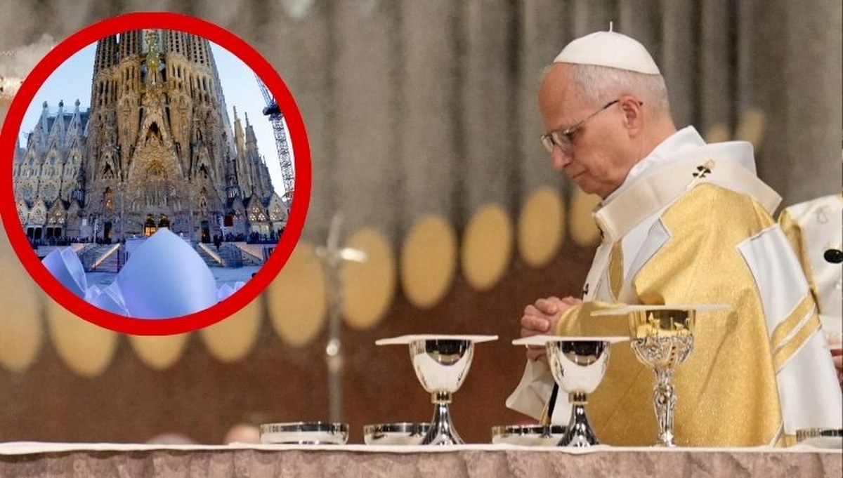 Papież Leon XIV poświęcił Wieżę Chrystusa w Barcelonie