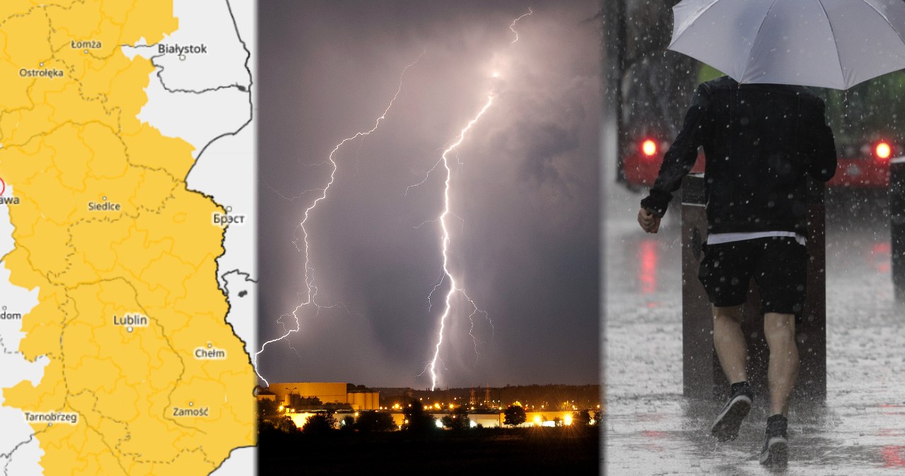 Burze, porywisty wiatr, a choćby grad. IMGW ostrzega, możliwe utrudnienia