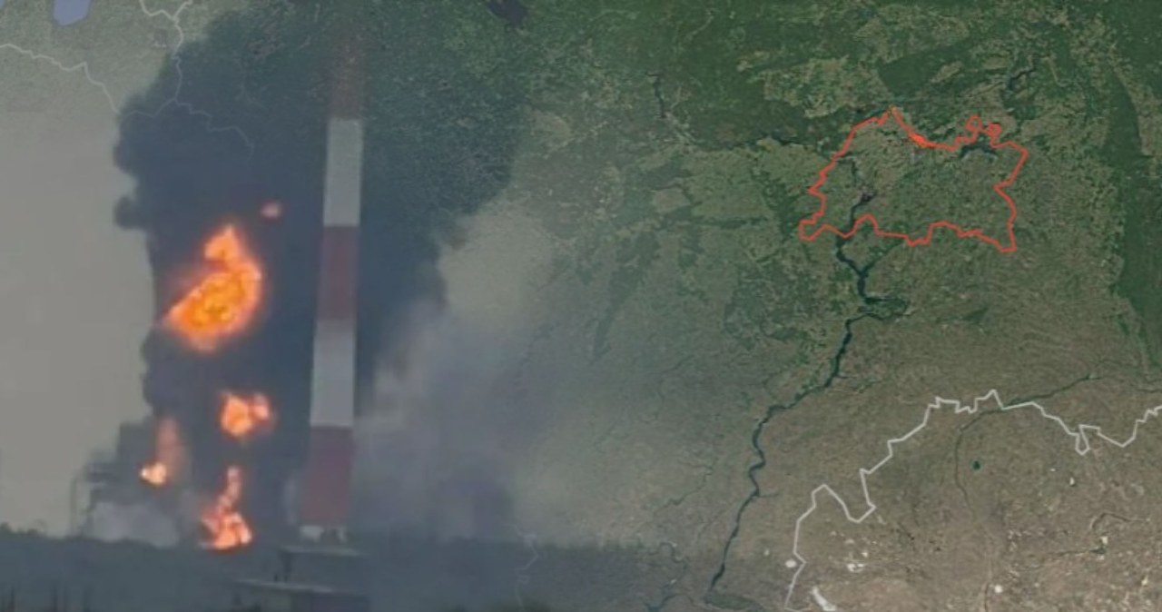 Rosja spowita dymem. Atak Ukrainy w dniu święta, 1200 kilometrów od granicy
