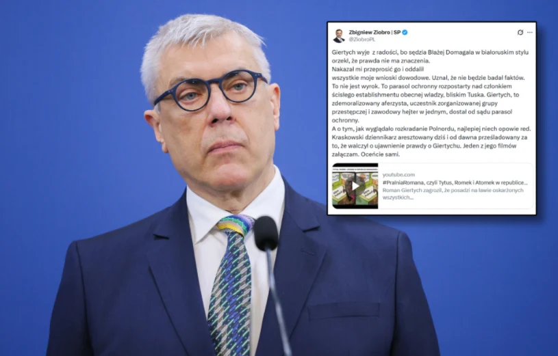 Ziobro nie przeprosi Giertycha? "To zdemoralizowany aferzysta"