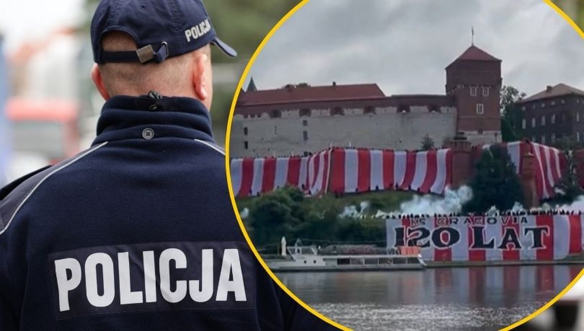 Race i flagi Cracovii na Wawelu. Policja wylegitymowała 125 osób