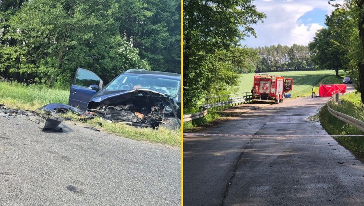 Czołowe zderzenie pod Iławą. Jedna osoba nie żyje, są ranni