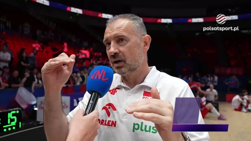 Grbić po zwycięstwie nad Ukrainą. "To, jak wróciliśmy, cieszy mnie najbardziej" [WIDEO]