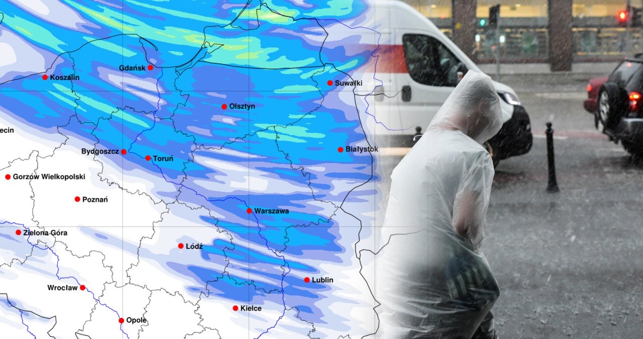 Z nieba spadną tony wody, do tego sypnie gradem. Pogoda psuje się od rana
