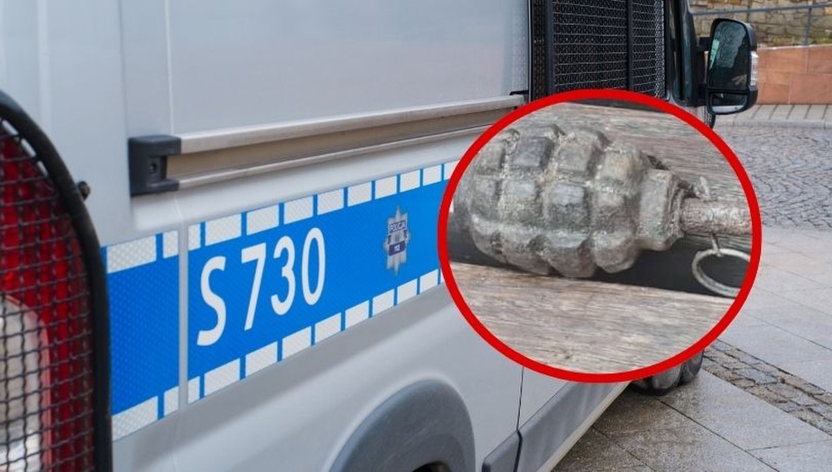 Niewybuch znaleziony na placu zabaw w Krakowie. Saperzy w akcji