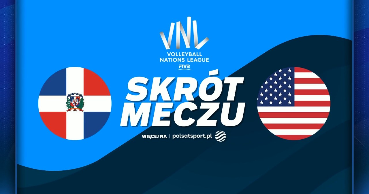 USA wygrywa z Dominikaną w siatkarskiej Lidze Narodów [WIDEO]