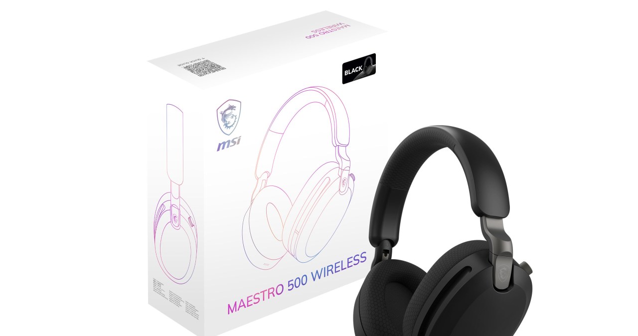 MSI Maestro 500: słuchawki z ANC, baterią na 90 godzin i mikrofonem ENC