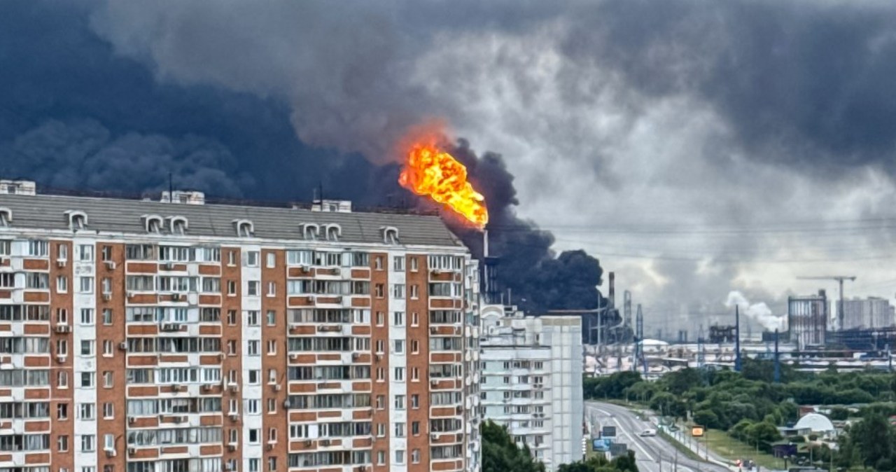 Wojna na Ukrainie. Ekspert o ataku na moskiewską rafinerię, „upadł mit” Wojna na Ukrainie. Ekspert o ataku na moskiewską rafinerię, „upadł mit”