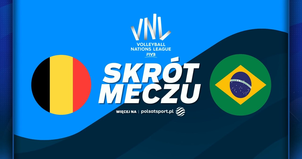 Liga Narodów: Brazylia pokonuje Belgię po tie-breaku [WIDEO]