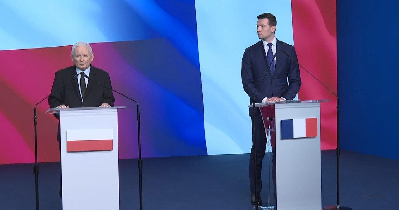 Jordan Bardella w Polsce. Wspólna konferencja z Jarosławem Kaczyńskim Jordan Bardella w Polsce. Wspólna konferencja z Jarosławem Kaczyńskim