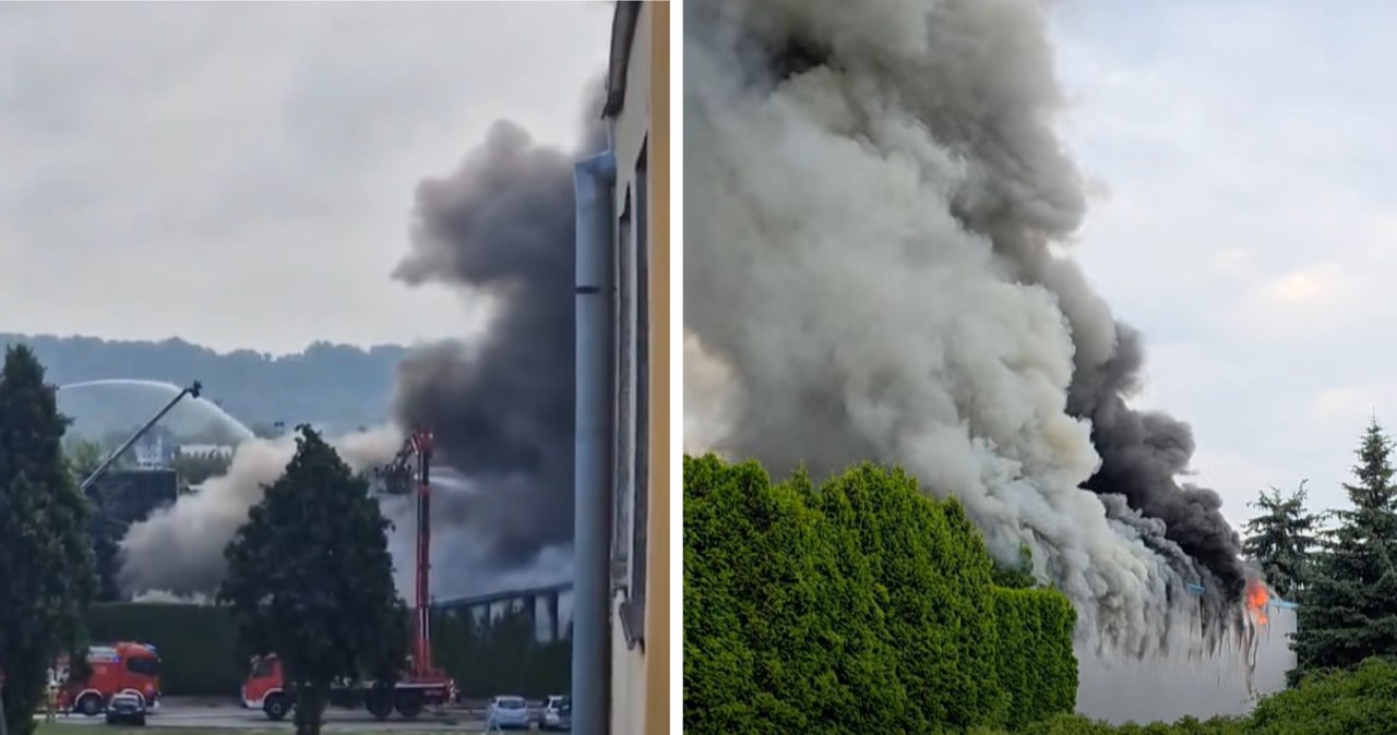 Włocławek. Pożar w zakładzie Chemikor. W akcji blisko 30 zastępów straży Włocławek. Pożar w zakładzie Chemikor. W akcji blisko 30 zastępów straży