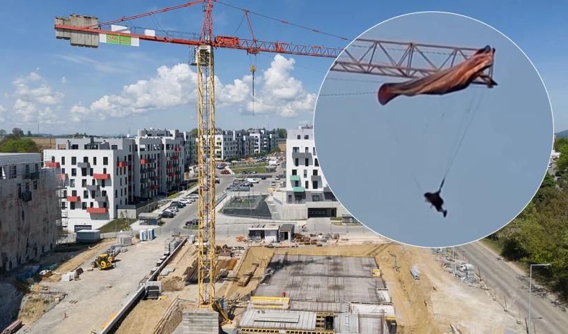 Paralotniarz uwięziony 60 metrów nad ziemią. Akcja służb [WIDEO]