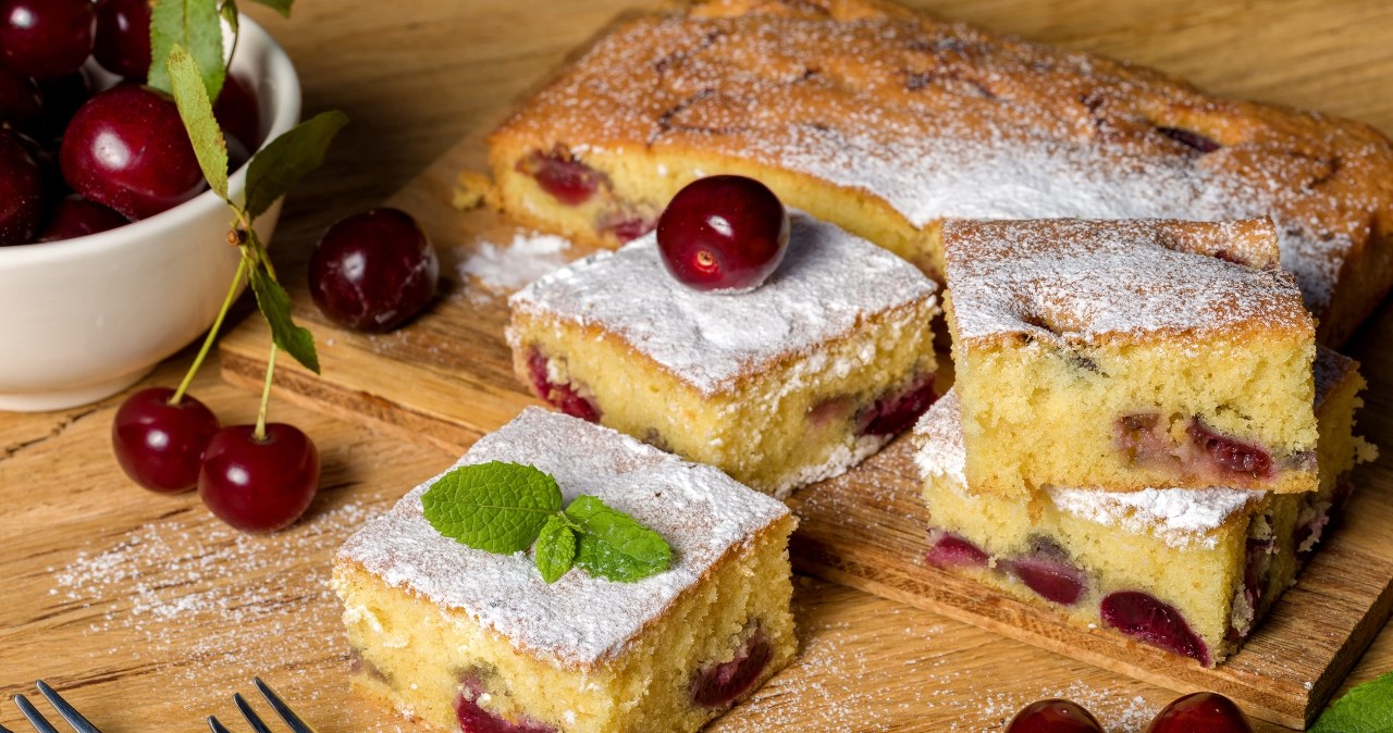 Najprostsze ciasto z czereśniami. Wychodzi choćby początkującym
