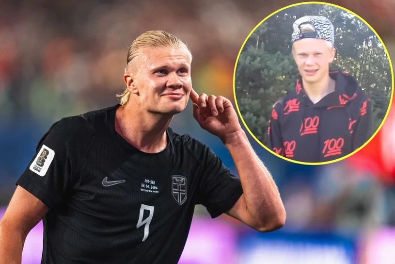 Haaland jako nastolatek nagrał rap w Polsce — filmik ma 15 mln wyświetleń